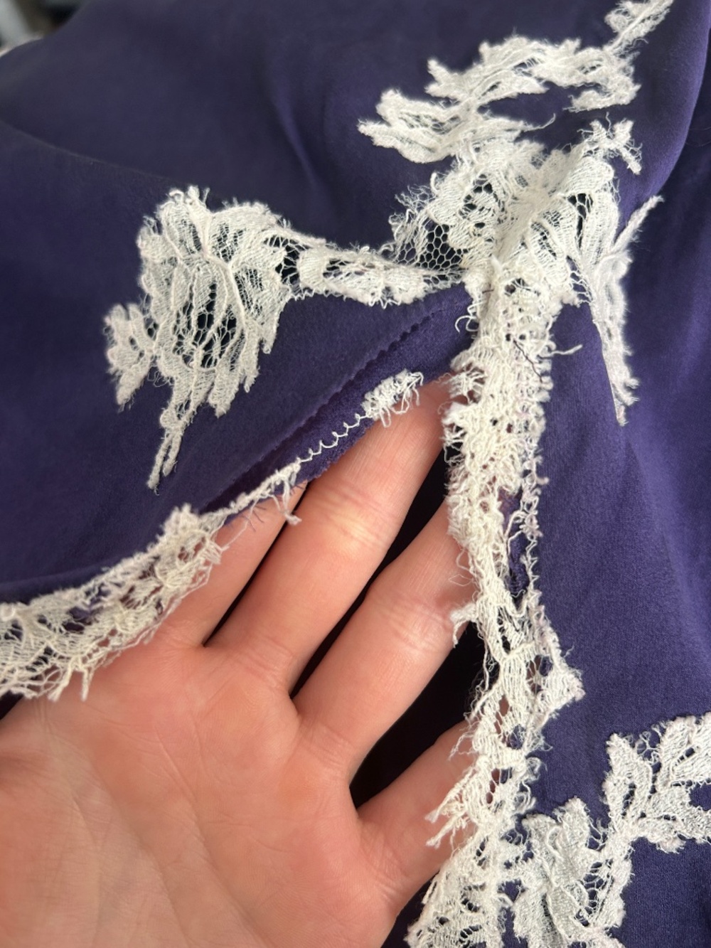Vintage Marjolaine Silk Slip Dress - Picture 5 of 7